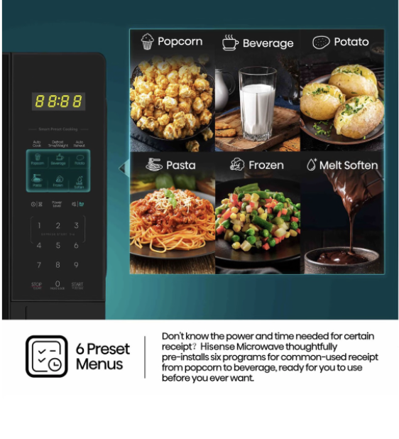 Hisense 20L Digital Microwave Oven - H20MOBS15 - Image 6