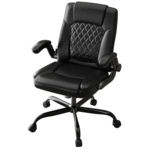 Leather Office Chair, PU Home Computer Desk Chairs with 35 Recline 400lbs