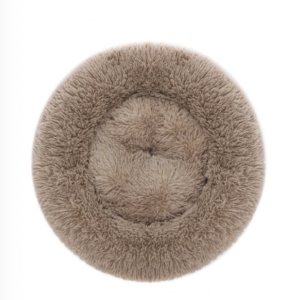 Pet Calming Bed for Dogs Cats Fluffy Round Doughnut Cuddler