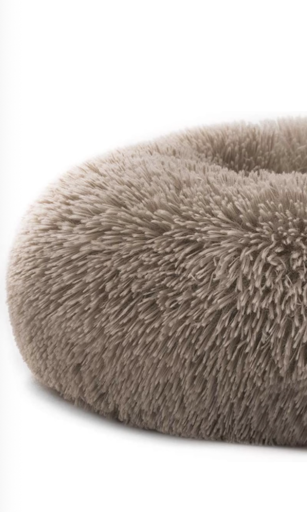 Pet Calming Bed for Dogs Cats Fluffy Round Doughnut Cuddler - Image 5