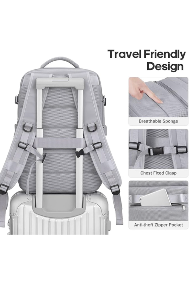 Carry on Backpack Travel Backpack Airline Approved Backpack Expandable Bag - Image 10