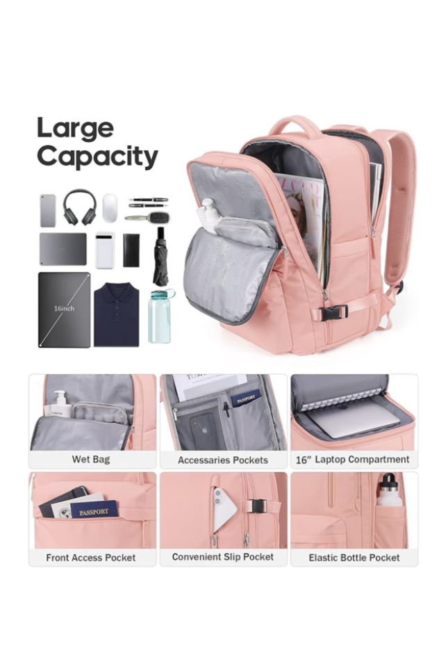 Carry on Backpack Travel Backpack Airline Approved Backpack Expandable Bag - Image 13