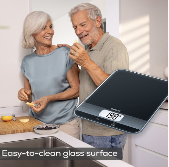 Beurer Germany Kitchen Scale: Digital. 1g-5kg. Tare Mode. KS 19 Black Glass - Image 5