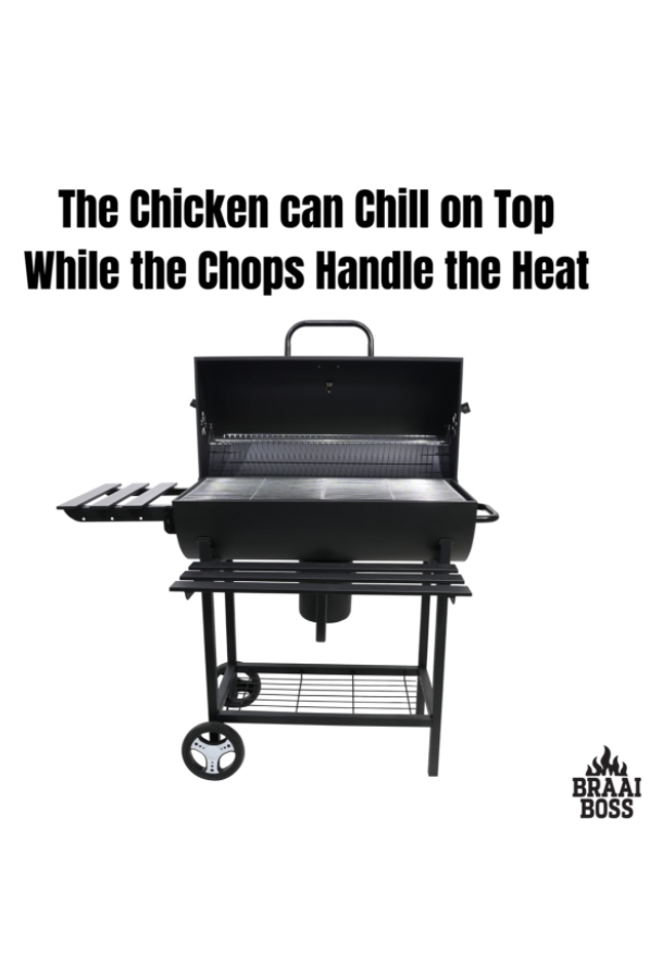 Outdoor Buddy - BraaiBoss - 70cm Charcoal Barrel Braai - Protectice Cover - Image 2