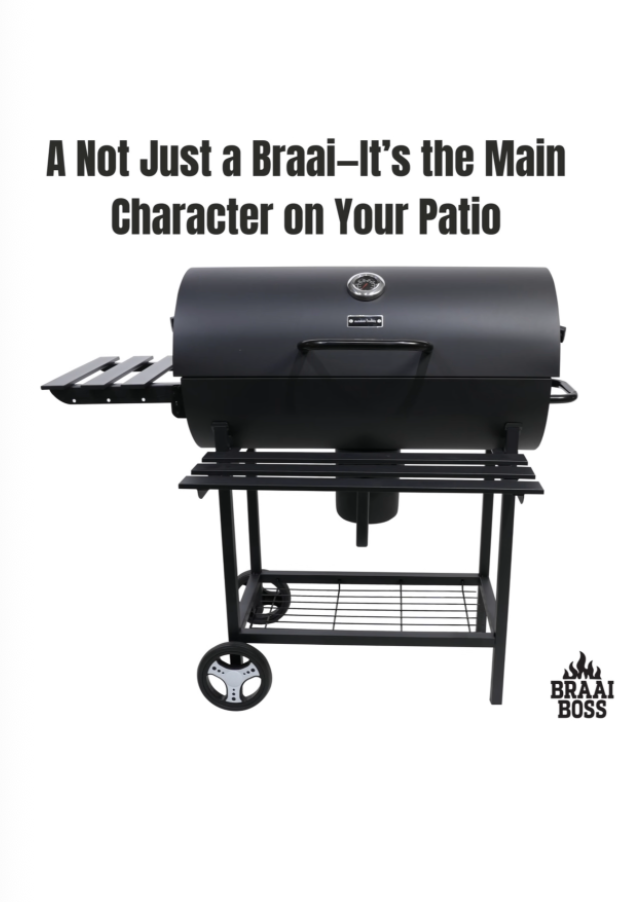 Outdoor Buddy - BraaiBoss - 70cm Charcoal Barrel Braai - Protectice Cover - Image 6