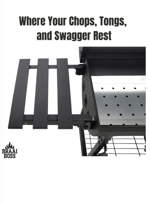 Outdoor Buddy - BraaiBoss - 70cm Charcoal Barrel Braai - Protectice Cover - Image 7