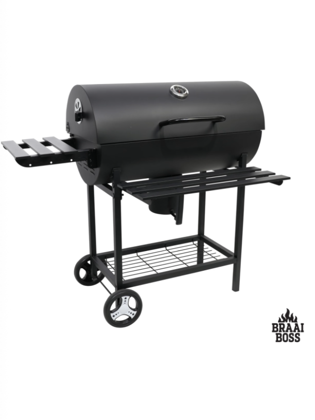 Outdoor Buddy - BraaiBoss - 70cm Charcoal Barrel Braai - Protectice Cover - Image 13
