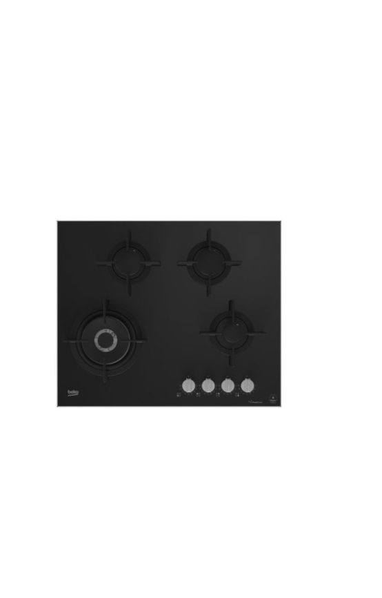 Beko 65cm Black Gas on Glass Hob-MACM11B