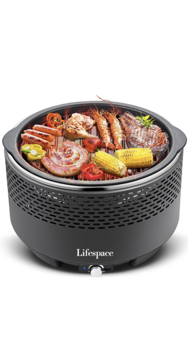 Lifespace Portable Charcoal Braai with Dome Lid & Carry Bag