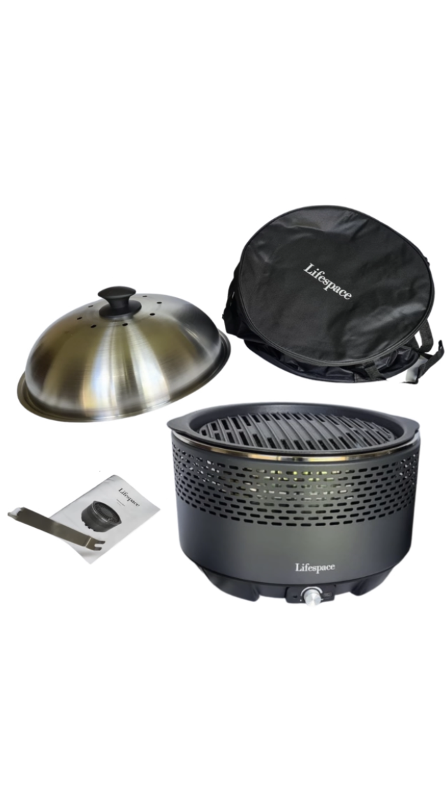 Lifespace Portable Charcoal Braai with Dome Lid & Carry Bag - Image 2
