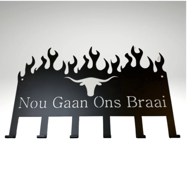 Lifespace "Nou Gaan Ons Braai" Braai 5 Hook Utility Rack - Image 2