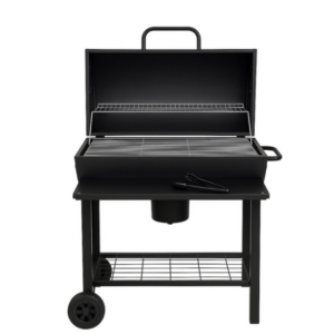 Heavy Duty Charcoal BBQ Grill & Smoker Braai Stand with Table (87cm)