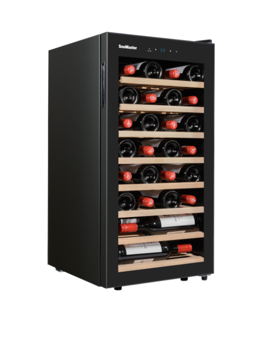 SnoMaster - 28 Bottle Single Zone Wine Cooler (SMBC-100W)