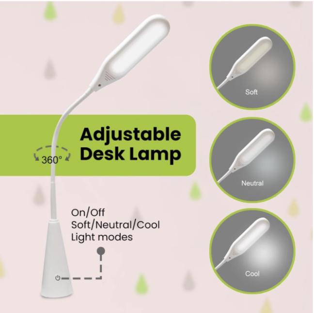 Kids Adjustable Desk And Chair With LED Light - Image 4