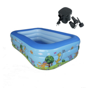 2.1M Inflatable Family Pool With Pump Family Pool Inflatable Swimming