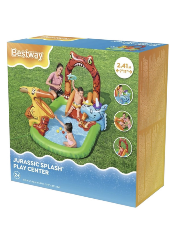 Bestway 2.41m x 1.40m x 1.37m Jurassic Splash Play Center - Image 2