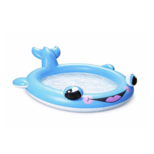 Inflatable Kids Splash Pool with Sprinkler - 1.98m × 1.7m × 50cm