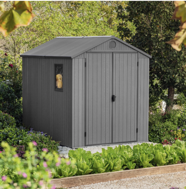 Keter Darwin 6x8ft Shed - Grey - Image 3