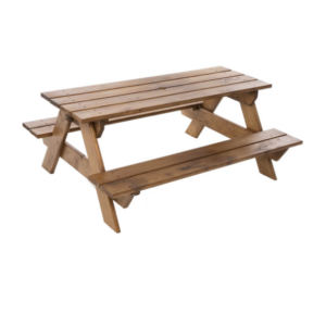 Just for Kids Kiddies 6 Seater Picnic Table- Varnish Finish - JFK0008