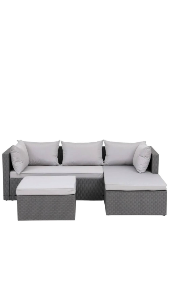 Shayd - Milan 3 Piece Outdoor Rattan Patio Set