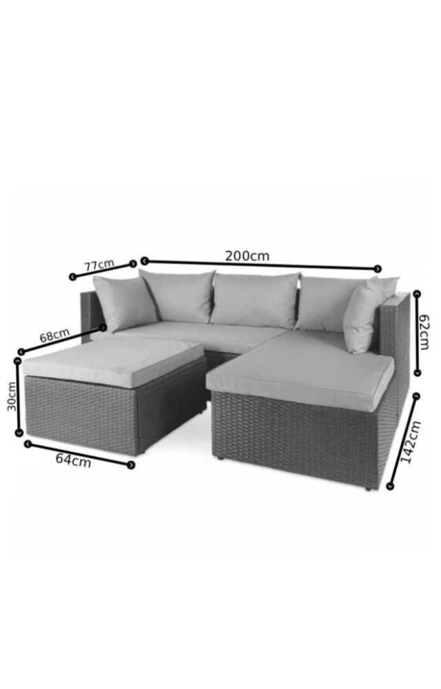 Shayd - Milan 3 Piece Outdoor Rattan Patio Set - Image 5