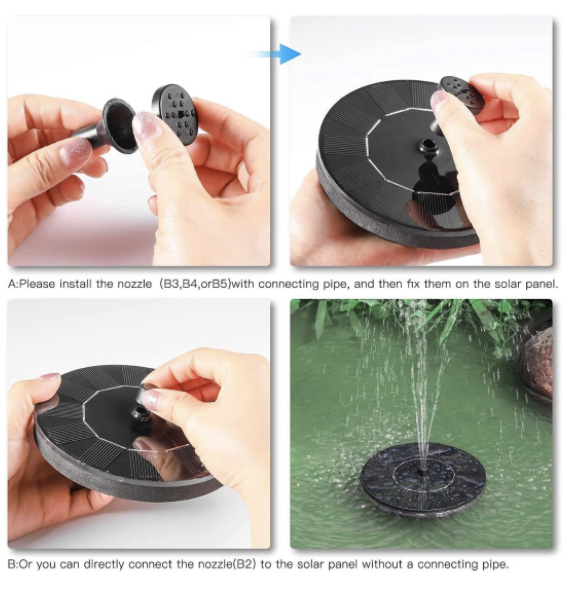 Solar Power Floating Water Pump For Pool Pond Garden And Patio Plants - Image 3