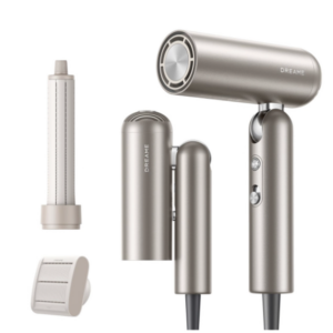 Dreame Pocket 3-in-1 High-Speed Hair Dryer (Titanium Gold) - 110,000 RPM, 300 Million Negative lons