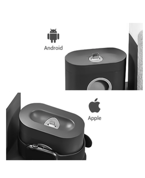 BezosMax S28 Digital Alarm Clock, Fast Wireless Charging Station - Image 7