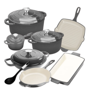 12 Piece Combo Set - Heavy Duty Premium Durability Cast Iron Cookware Set