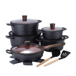 15 Peice Non Stick Granite Pots Set