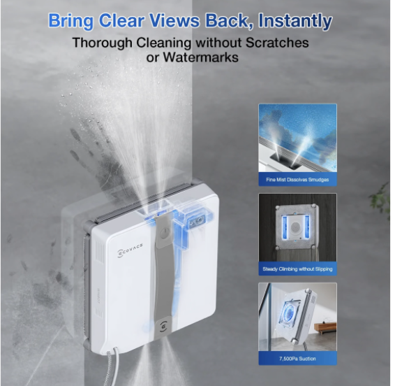Ecovacs WINBOT MINI Smart Window Cleaner - Ultra-Thin, 7,500 Pa Suction - Image 5