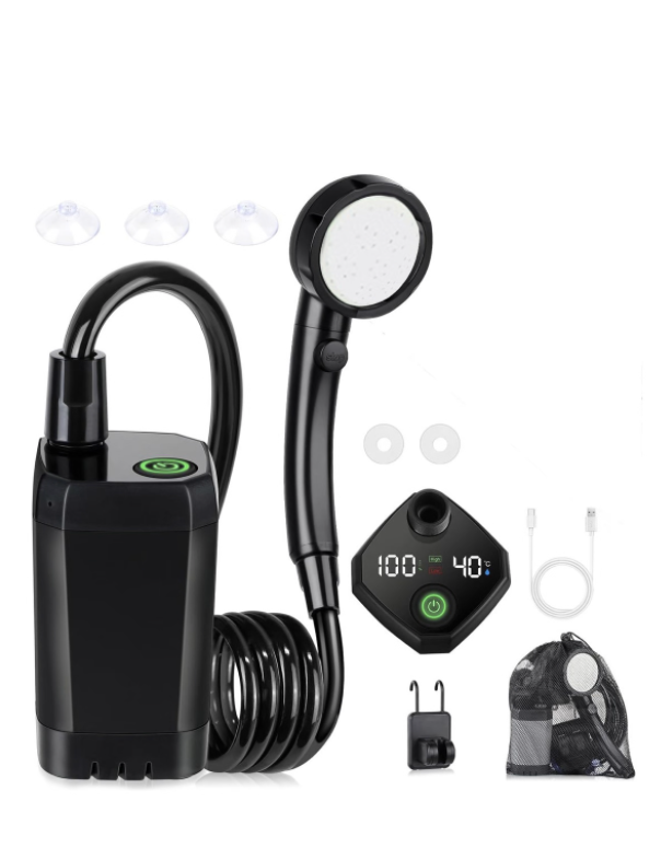 Portable Shower for Camping, Camping Shower with Intelligent LED Display