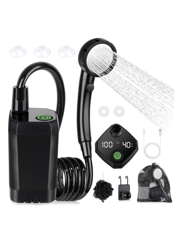 Portable Shower for Camping, Camping Shower with Intelligent LED Display - Image 2