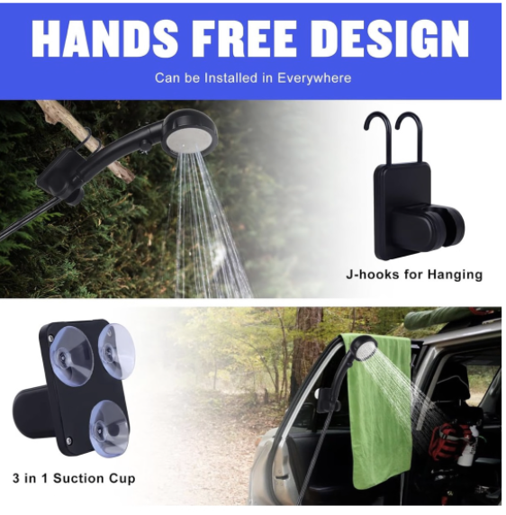 Portable Shower for Camping, Camping Shower with Intelligent LED Display - Image 3