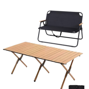 Portable Folding Camping Table and Chairs Set,Family Portable Beach Table