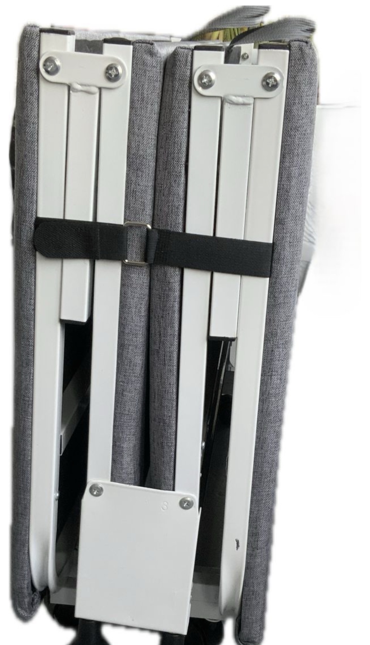 Folding Bed with 2CM Thick Mattress, 80cm Wide, Sturdy Metal Frame & 4 Wheels - Image 2