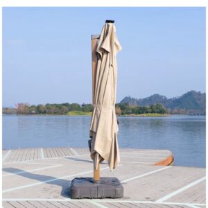 Luxury Italian Cantilever Umbrella For Patio Poolside & Garden