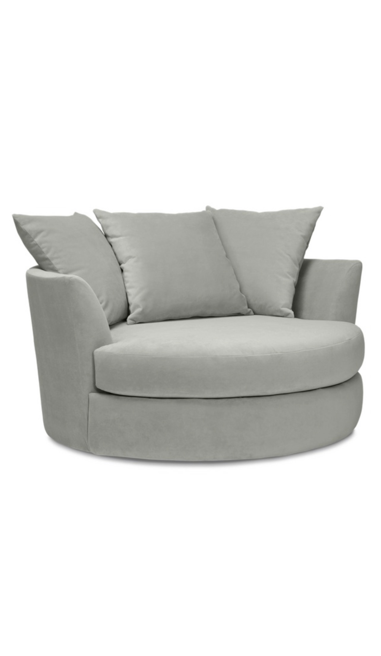 Fiona Velvet Barrel Lounger Accent Chair - Image 5