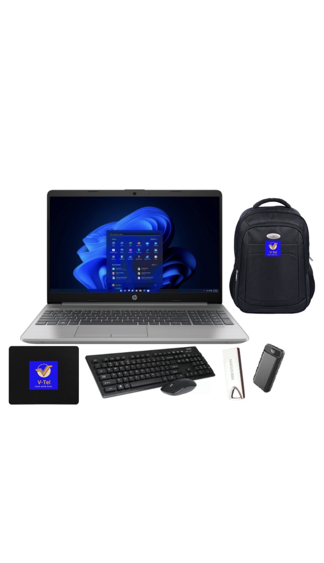 HP 250 G9 Intel Celeron 8GB RAM 256GB SSD Notebook -V-TEL Student Bundle